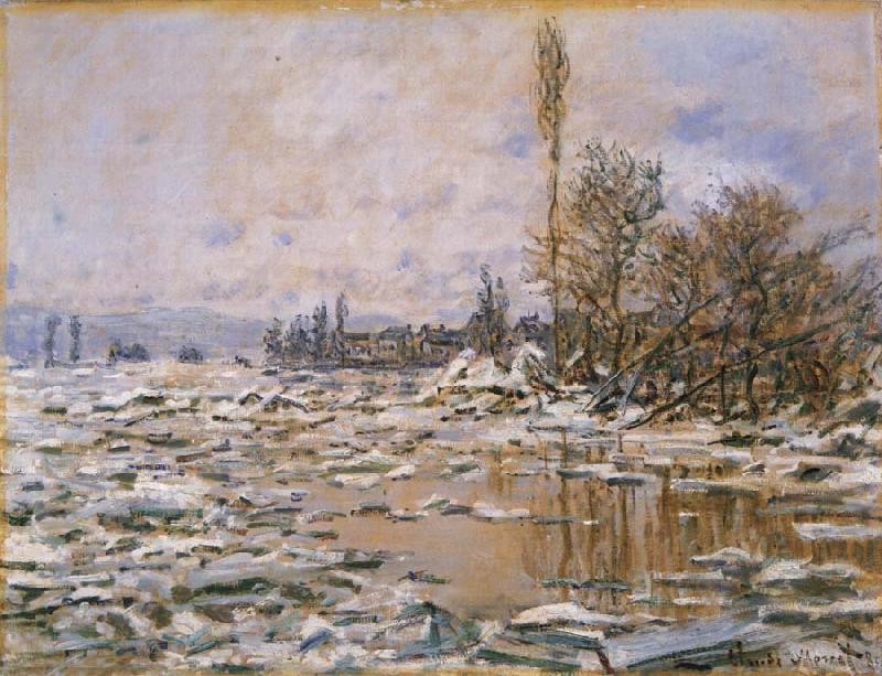 Claude Monet Breakup of Ice,Grey Weather oil painting image